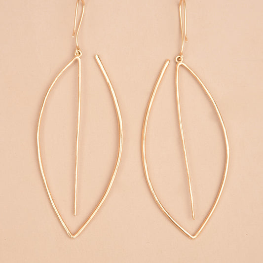 Leaf Hoop Earrings