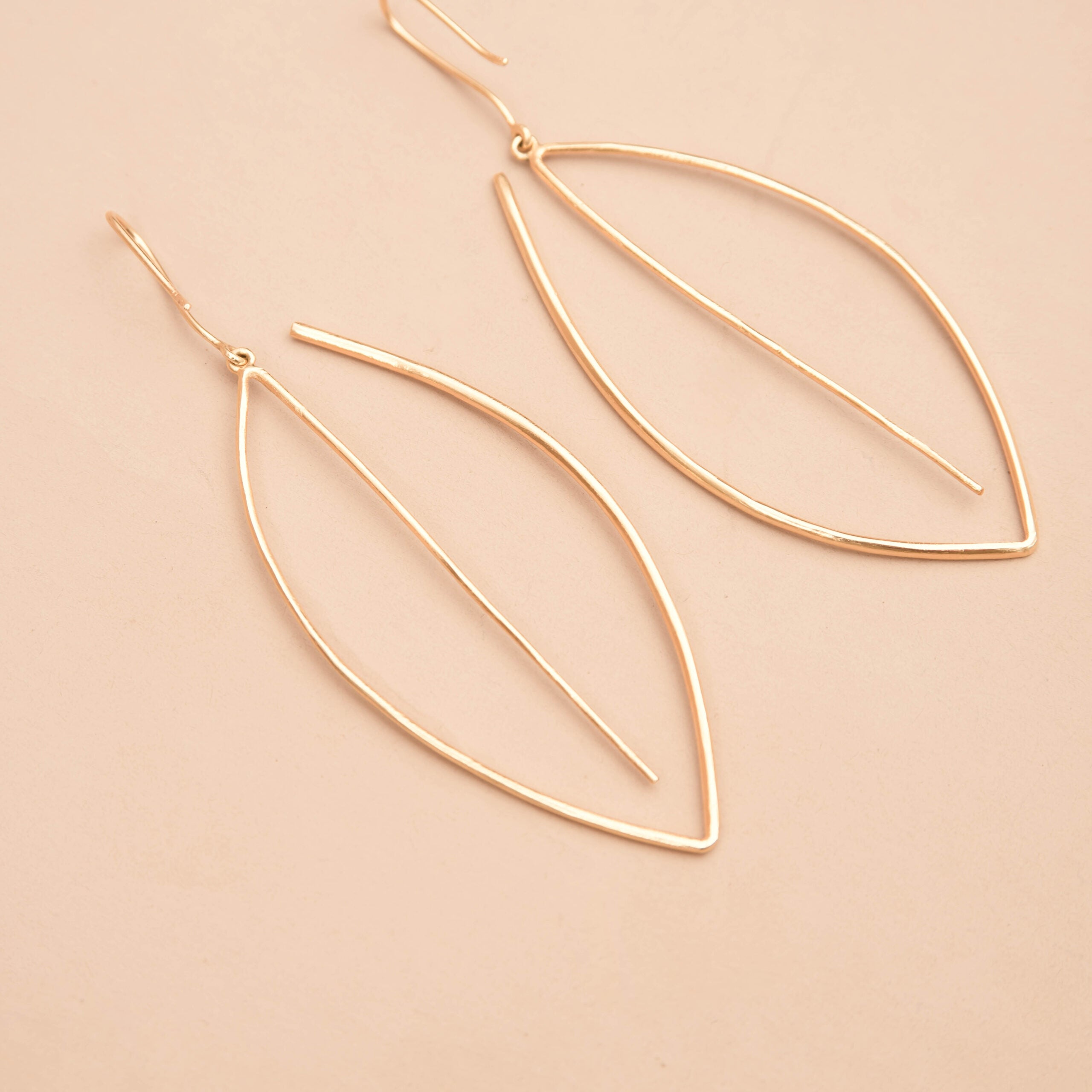 Leaf Hoop Earrings