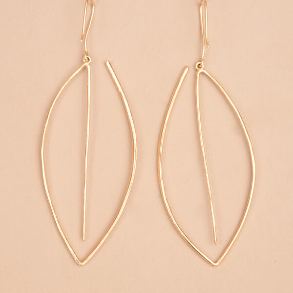 Leaf Hoop Earrings